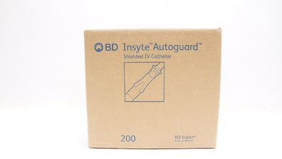 BD 382537 Insyte Autoguard BC Shielded I.V. Cath. 20GA x 1.88inch - Case of 200